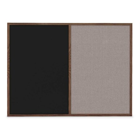 United Visual Products Slim Style Indoor Enclosed Radius Corkbo UVRDS48SB-SATIN-BLSPRU